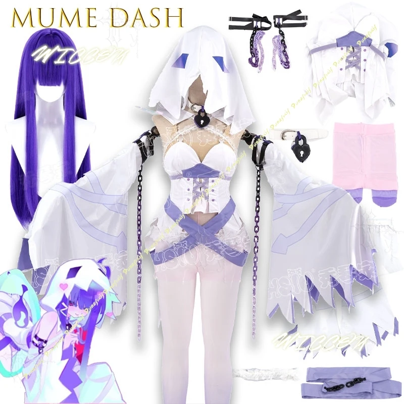 Game Mume Dash Ghost Marija Cosplay Outfit Full Set For Anime Convention Gathering Character Shooting Role Playing Costume party
