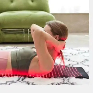 

COZING 3-в-1 лампа для дальнего инфракрасного терапии, трансформируемый коврик для йоги красного света/спальный мешок/одеяло для омоложения всего тела