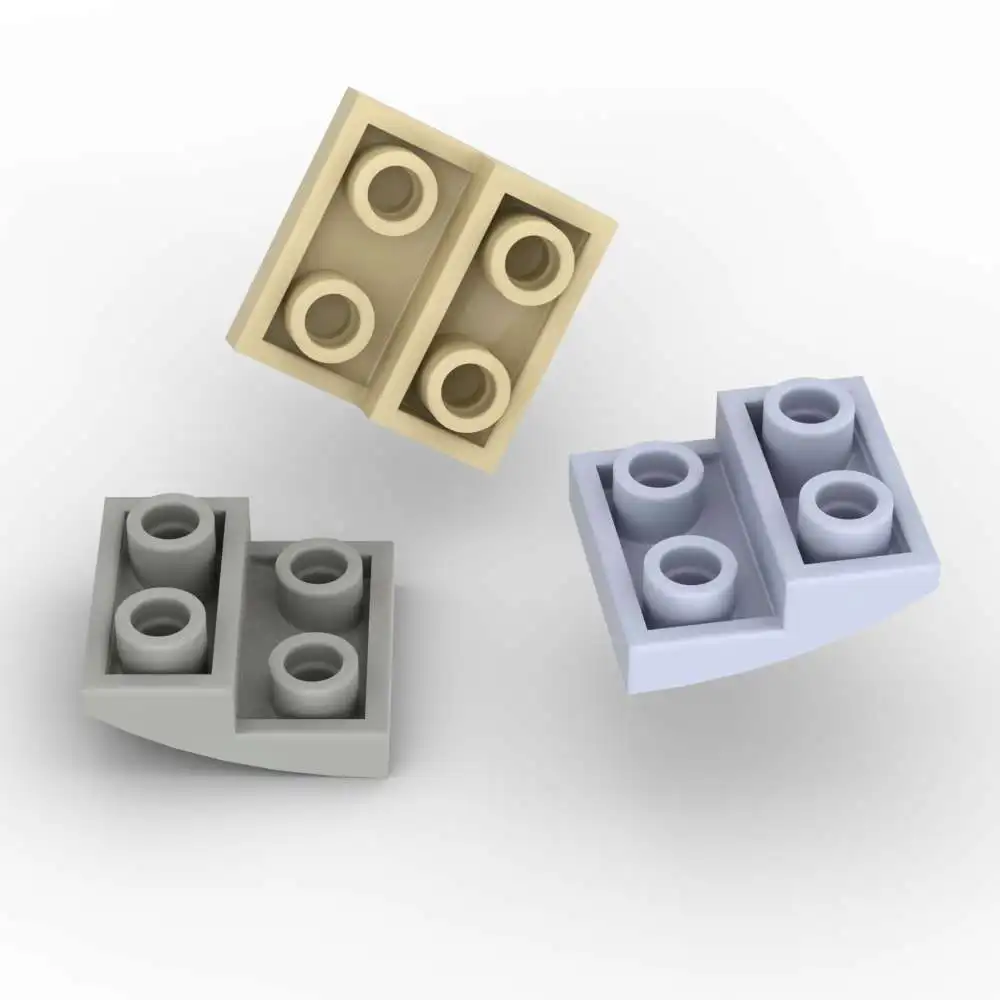 

MOC 10PCS 32803 2x2x2/3 Curved Inverted Building Blocks Kit Slope Educational Bricks Particle Puzzle Toy Children Birthday Gifts