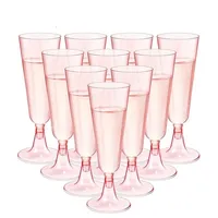 10/20/30pcs Disposable Cups Clear Plastic Champagne Flutes Bar Cups Toasting Glasses for Weddings Party Cocktail Cups,150ml