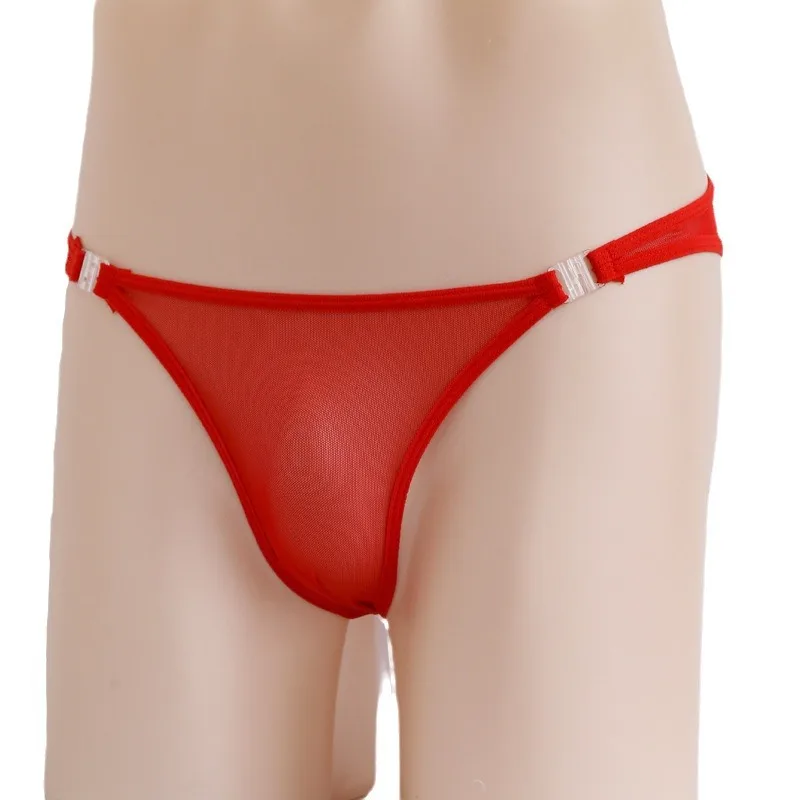 اضافية صغيرة مثير الرجال شاش شفاف G-سلاسل سيور الملابس الداخلية ملخصات ثونغ أحزمة الوقاية مضخة رجل سراويل سيسي ثونغ