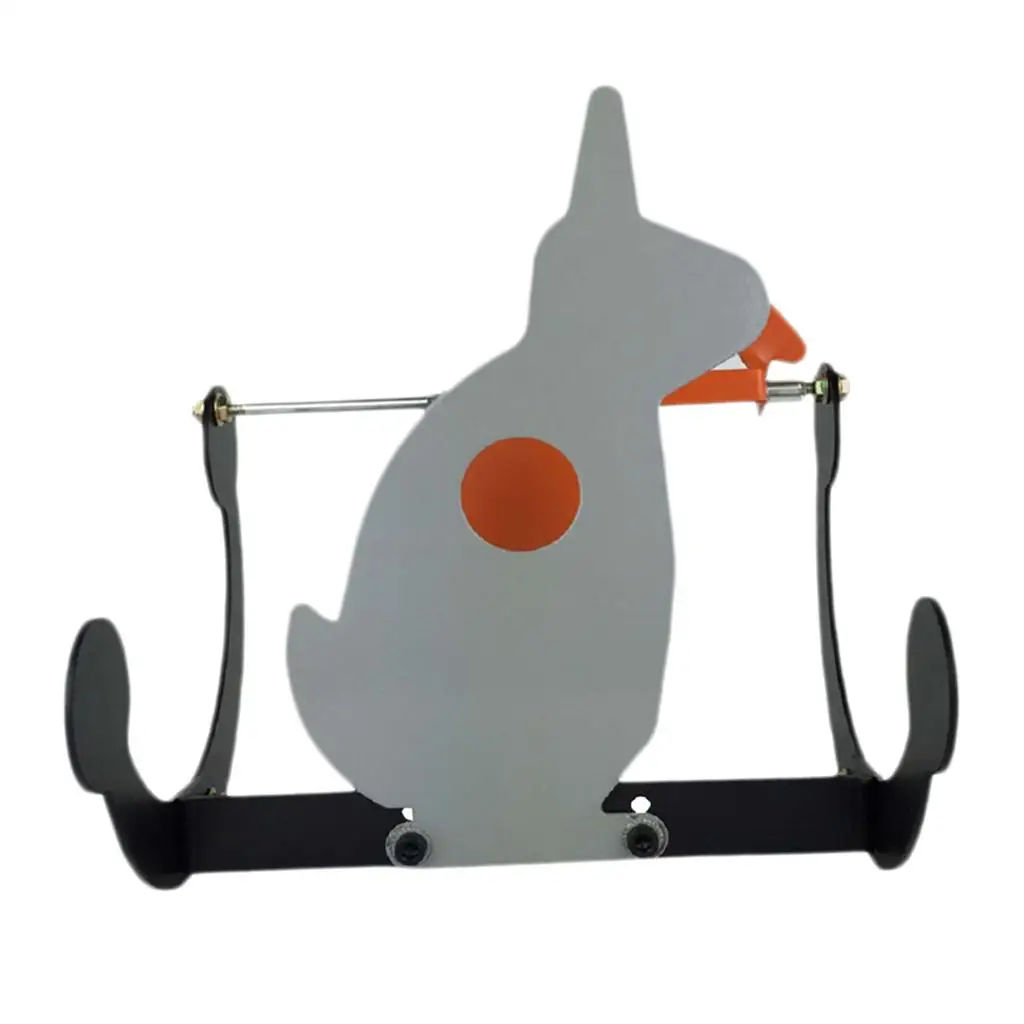 Rabbit Shape Tumbler Target 3.5mm Thick Stainless Steel Resetting Field Target for Outdoor Shooting