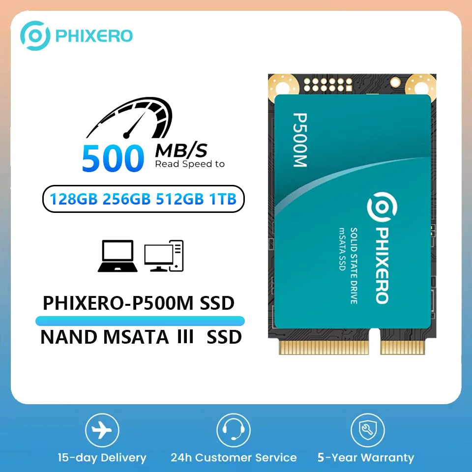 Unidad de estado sólido interna PHIXERO SSD de 2,5 pulgadas SATA 3,0 128GB 256GB 512GB 1TB SSD 500MB/S HDD unidad de estado sólido para ordenador portátil de escritorio