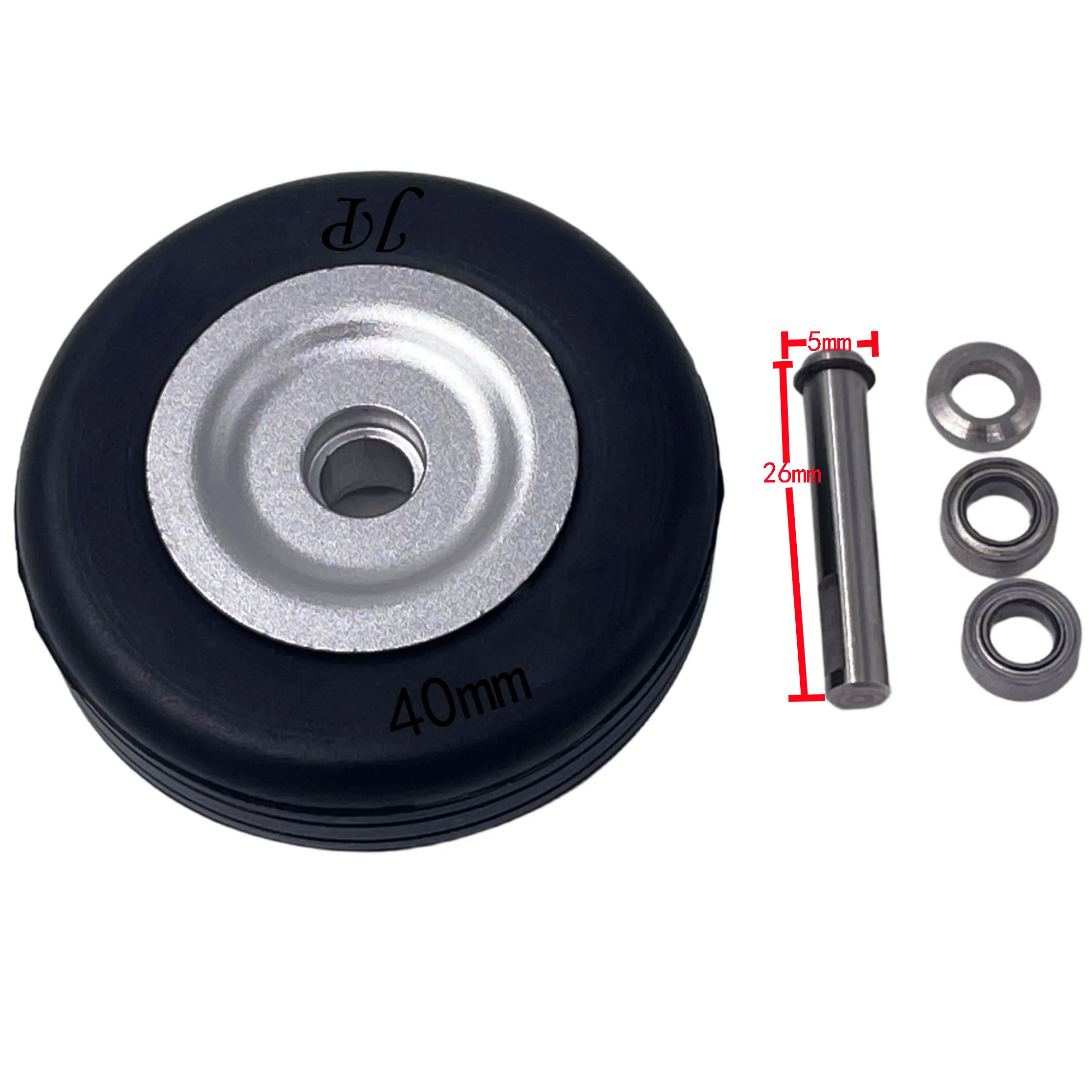 XAERO – roues de frein électriques RC avec pneus pneumatiques, caoutchouc Durable 50-80mm pour train d'atterrissage, compatibles avec les modèles à l'échelle 1/5-1/8