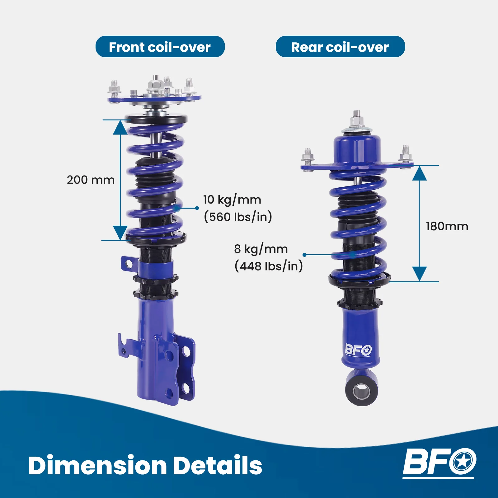 Coilovers Suspension Lowering Kit For Toyota Corolla 2003-2008 E130 E120
