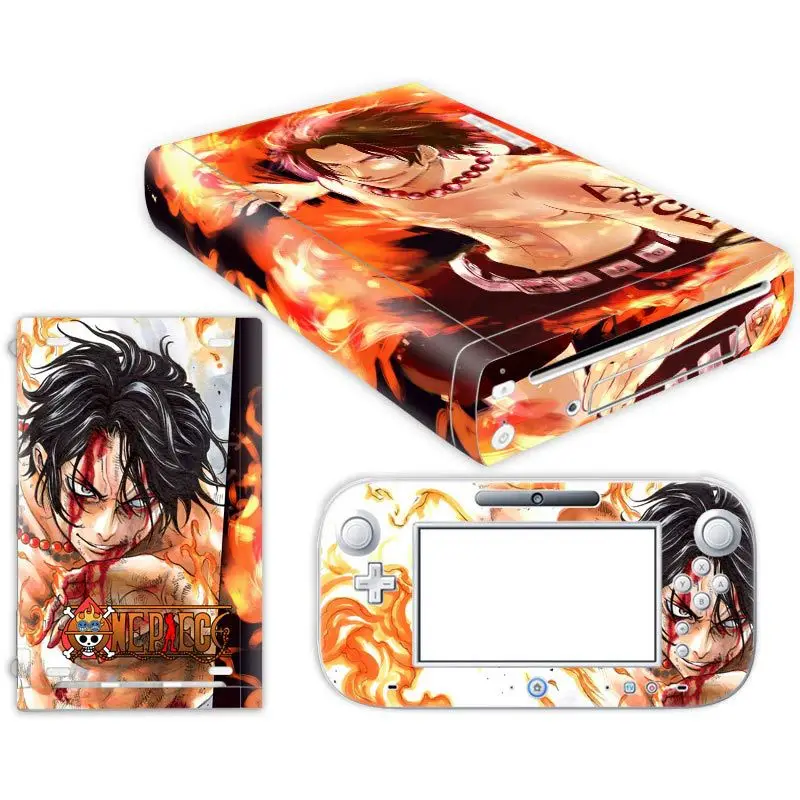 Set stiker Decal Wii U, tema kartun, cakupan penuh, bahan PVC tahan air, tahan lama