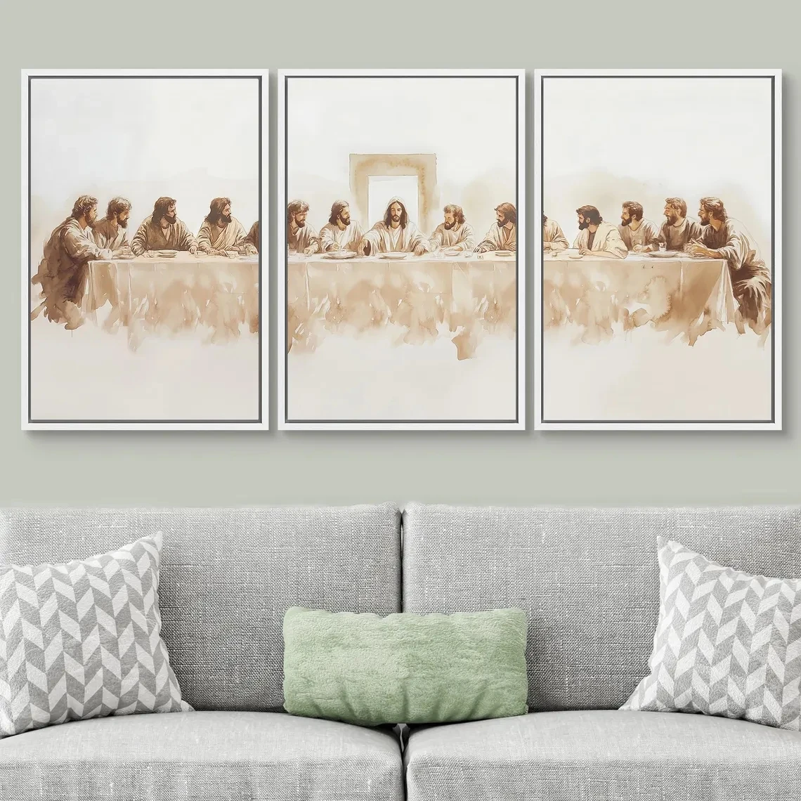 Modern The Last Supper Art Poster Minimalist Modern Vintage Wall Art Print Canvas Painting Poster Picture For Bedroom Home Decor