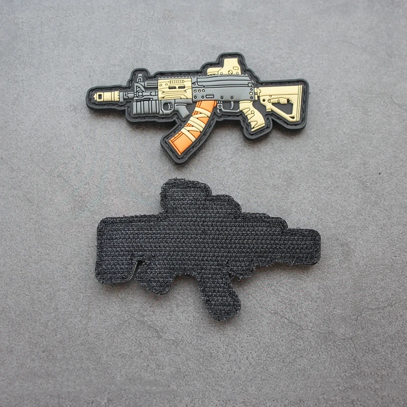 Q نسخة AK12 الأسلحة البلاستيكية التصحيح شارة PP19 DIY تكتيكات شارة للملابس خوذة ظهره الديكور #3