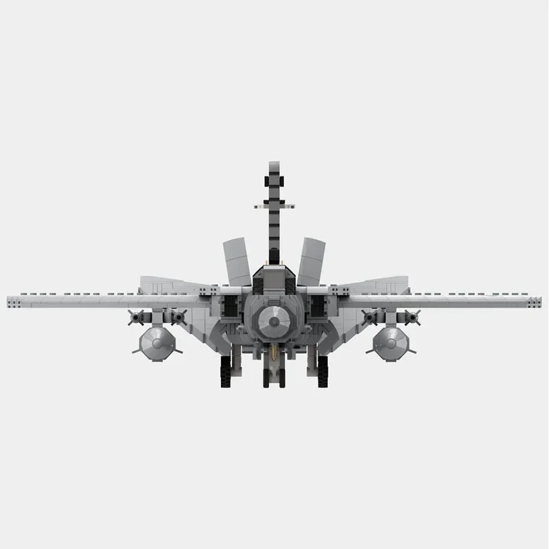 Avión militar Popular, construcción MOC, ladrillo Tornado, Super Jet Fighter, tecnología Modular, regalo, vacaciones, montar, traje de juguete para niños