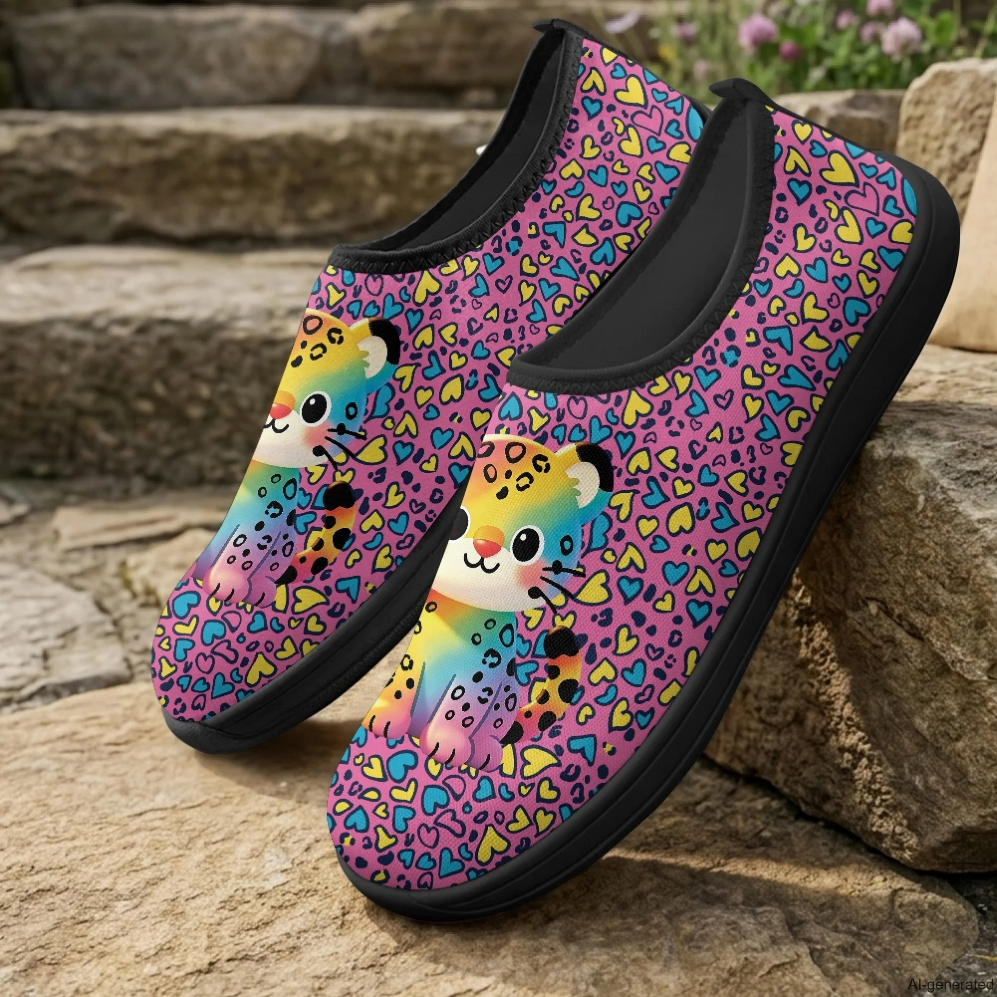 XIXIRIMIDO Slip-on Wide-toed Shoes Pantufa Leopard Nurse Sneakers Women Sneakers Man Shoes Tenis Feminino Nurse Shoes 36-46