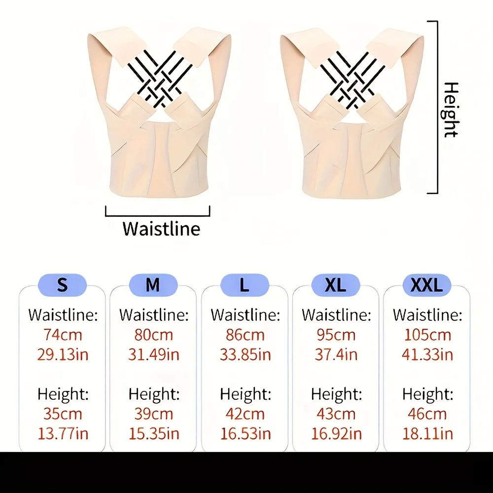 Dropshipping Back Posture Corrector Brace for Women breathable Back Posture Correction back support belt shoulder students kid