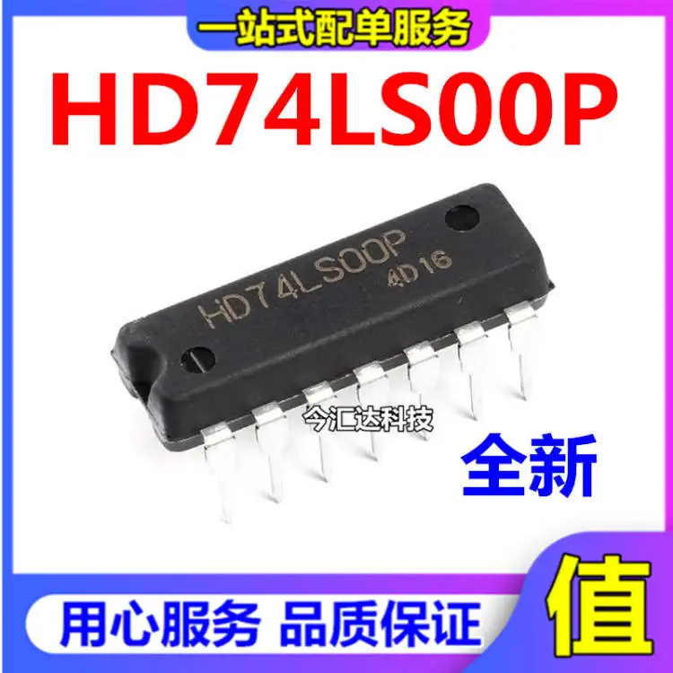 

30 шт. Оригинальный Новый 30 шт. Оригинальный Новый SN74LS00N HD74LS00P DIP14 2-входной четырехъядерный затвор NAND
