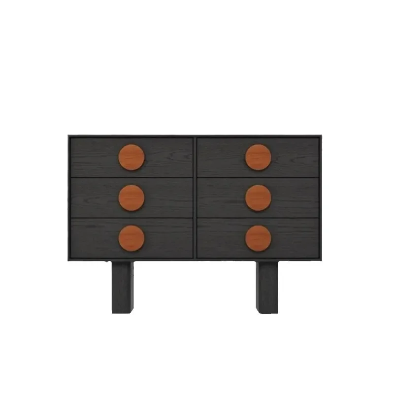 

Medieval style bucket cabinet French retro living room storage porch wall storage cabinet solid wood bedroom