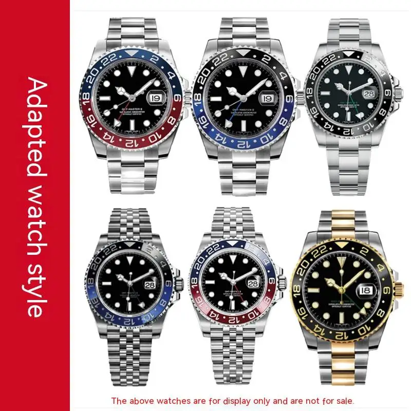 For Rolex watch ring Greenwich type outer ring GMT ceramic ring mouth watch accessory 38MM watch bezel GMT Scale ring bezel ring