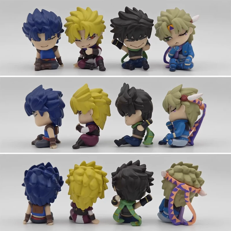 Set de 4 Figuras de 6cm de Jojo's Bizarre Adventure, Cashapon Gashapon, Jonathan, Joseph, Dio, Caesar, Modelo de Escritorio, Adorno, Regalos