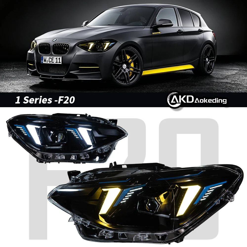 

Auto Parts For BMW F20 1 Series Headlights 2012-2014 116i 118i 125i LED Daytime Lights Projector DRL Car Accesorios Modified