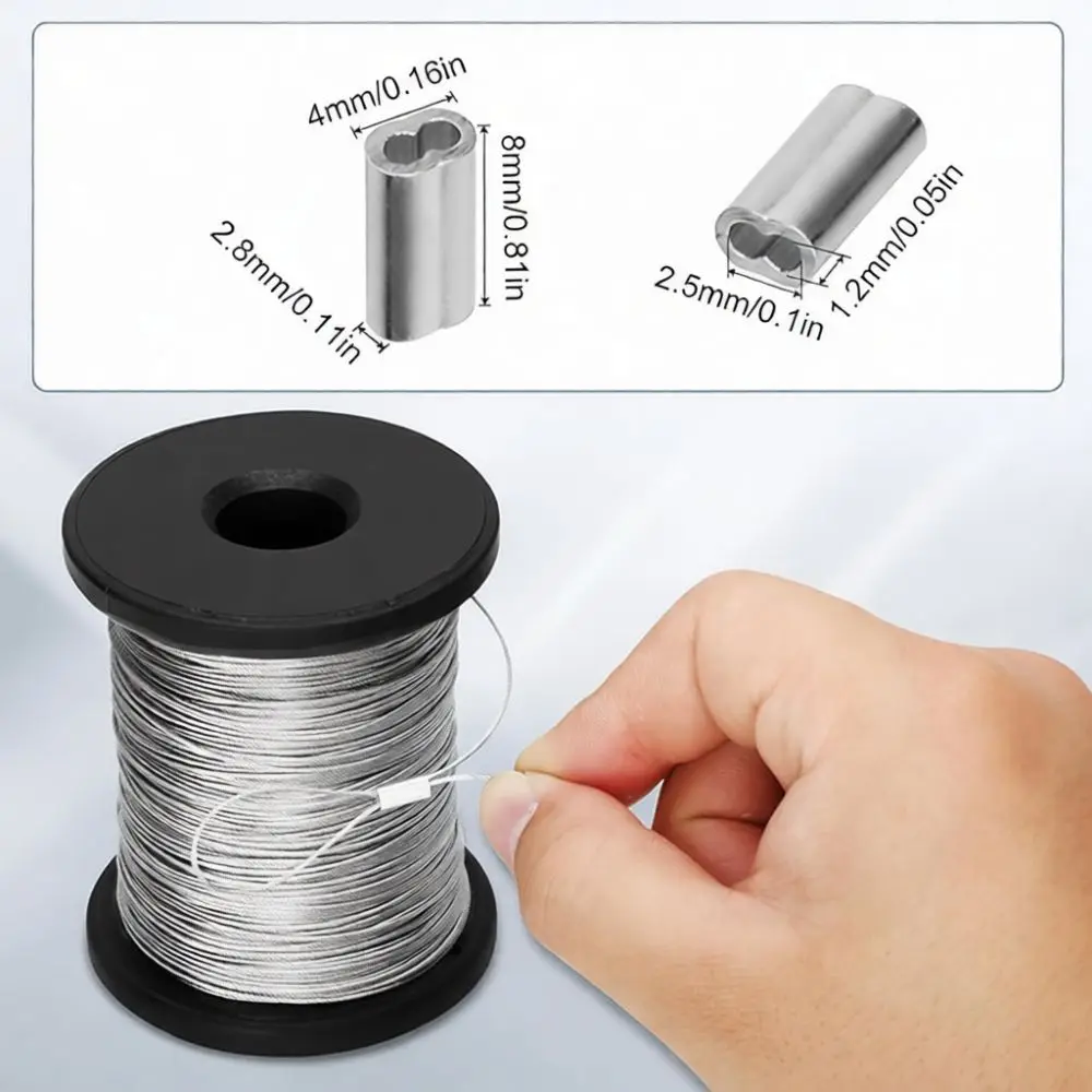 304 Stainless Steel Cable Wire Rope Corrosion Resistant Flexible Line For Industrial Material Lifting Rigging