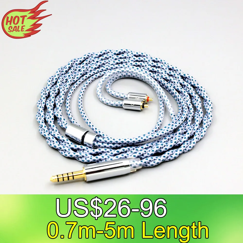 

99% Pure Silver Mix Graphene OCC Shielding Earphone Cable For UE Live UE6Pro Lighting SUPERBAX IPX LN008628