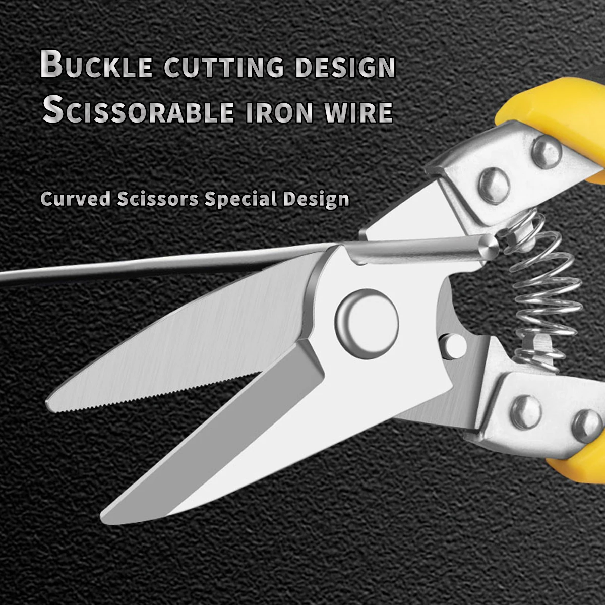 TUPI Commercial-Grade Aviation Snips | Stainless Steel Shears with Locking Mechanism, for Sheet Metal/Plant Equipment Servicing