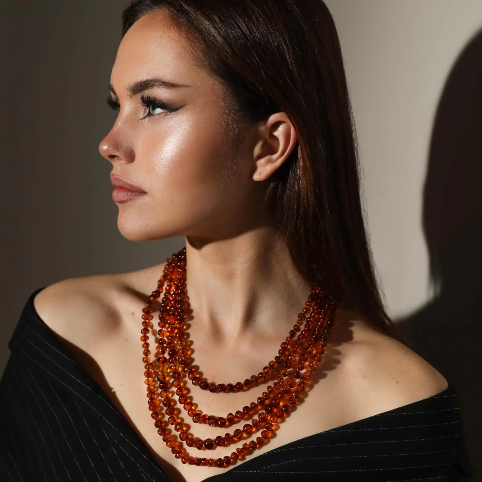 

Fashion Natural Necklace - Certified as 100% Authentic Baltic