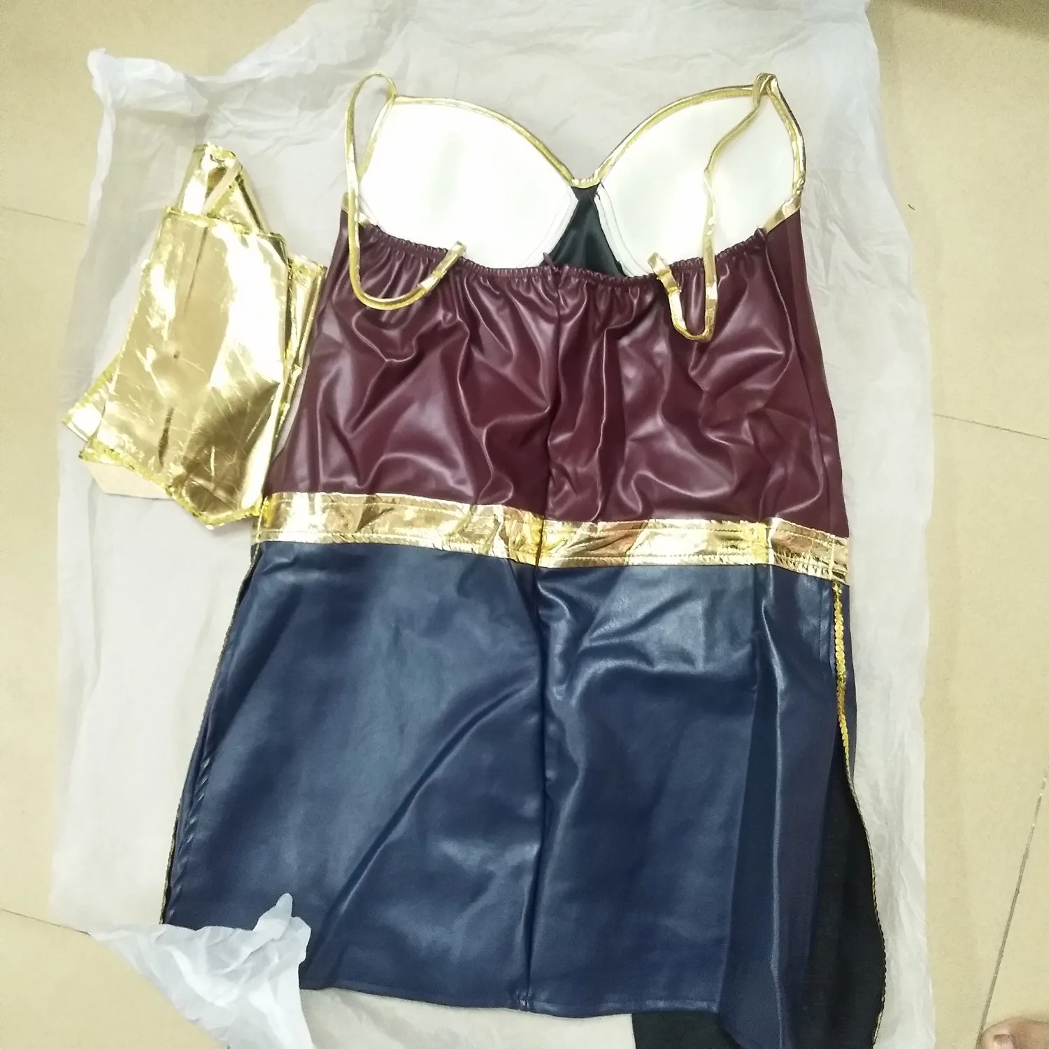 Anime Wonder Woman Uniform Fighter Leather Skirt Cosplay Costumes Diana Prince Cosplay Clothes For Women Halloween Shoe Covers
