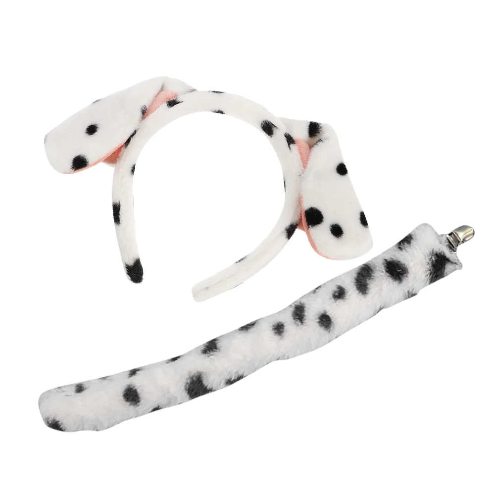 

Puppy Dog Headband Stage Performance Props Pudding Animal Tail Dalmatian Headbands Pet