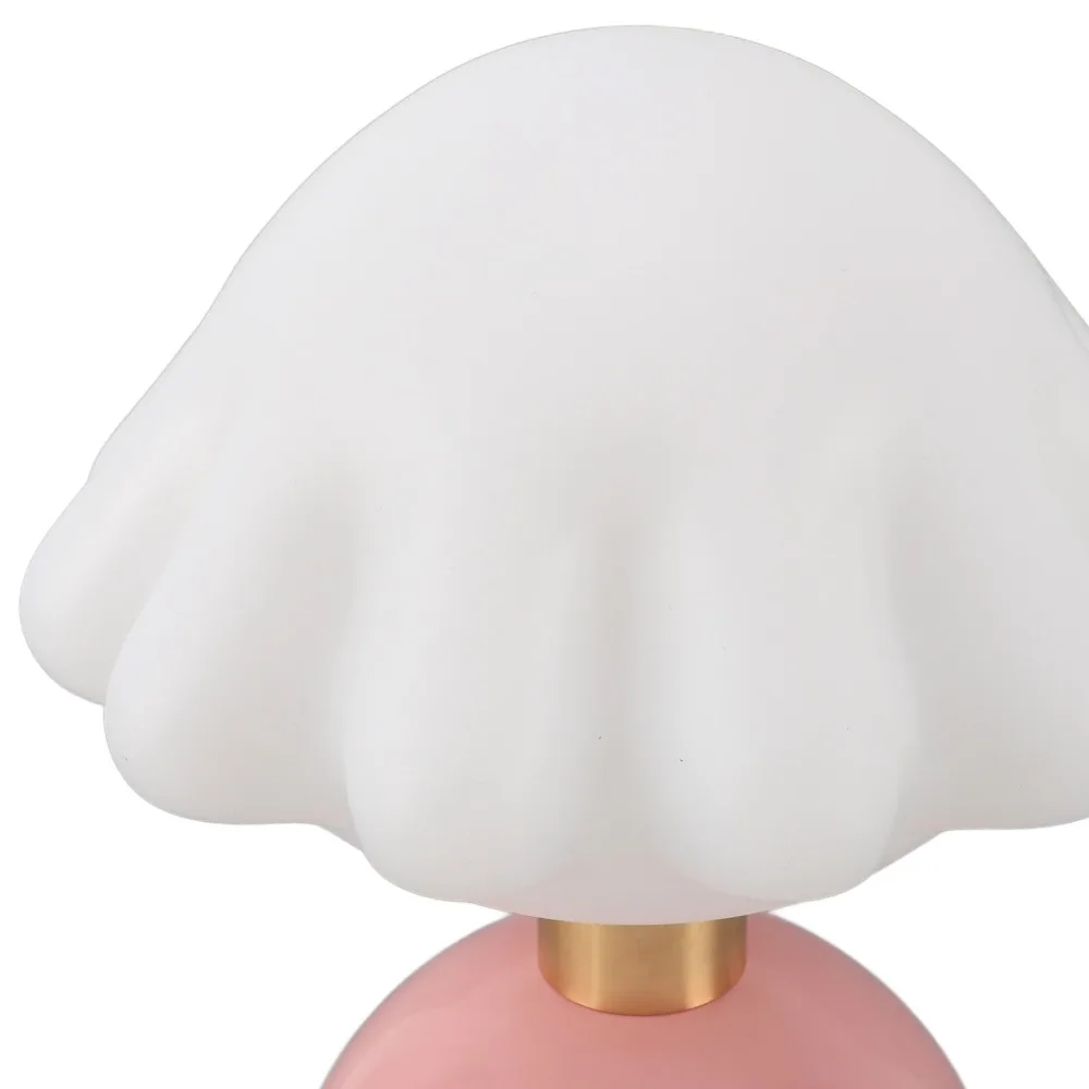 Mushroom LED Table Lamp USB Plug In Dimmable 3 Color Temp Decorative Desk Lamp 10-100% Brightness Adjustment USB-Powered