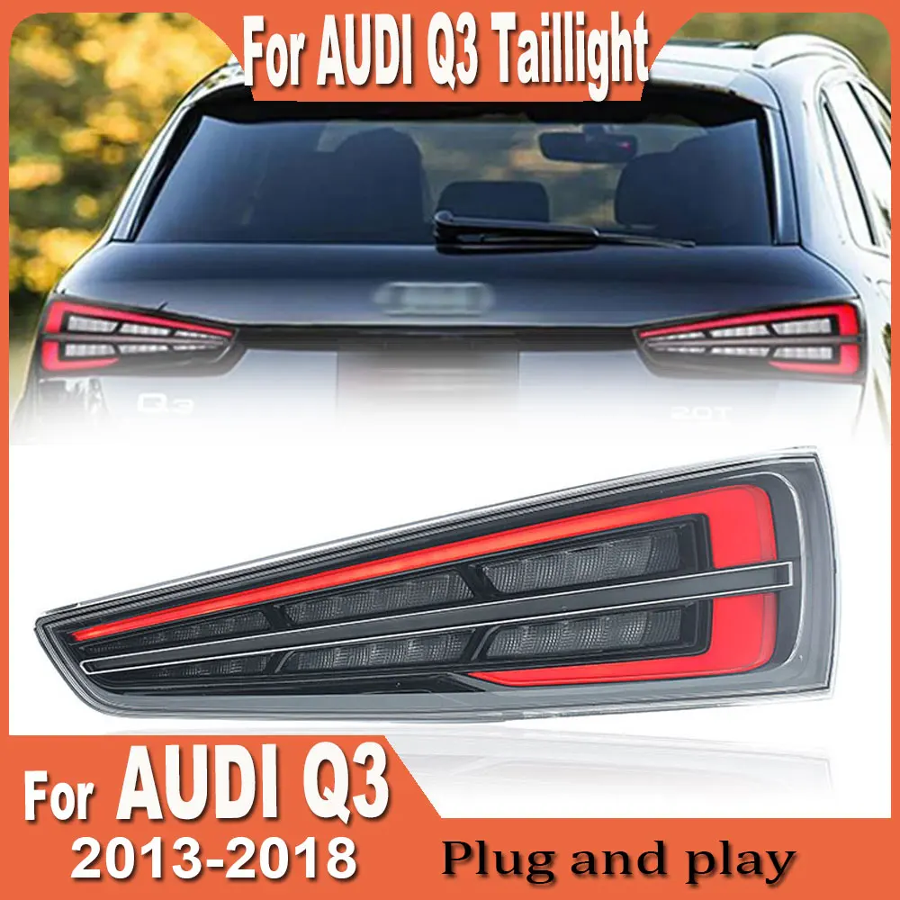 

Фонари для AUDI Q3 2013-2018 RS Q3: Светодиодные задние фонари в сборе, обновленный дизайн, высококачественные комплектующие, динамические указатели поворота, аксессуары для установки