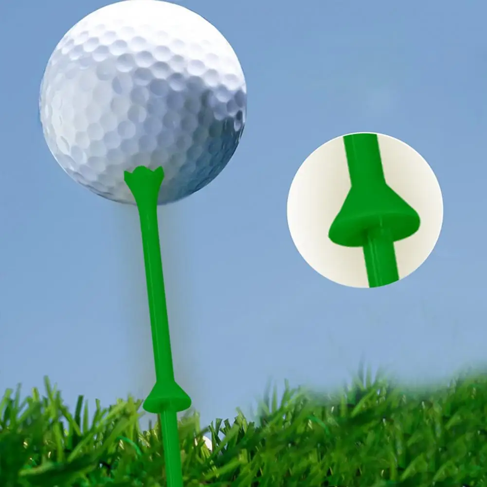 30Pcs Plastic Golf Tee Four-head Design Keep Stable Reduce Friction Serving Pins 83mm Practice Training Golf Ball Holder Golf