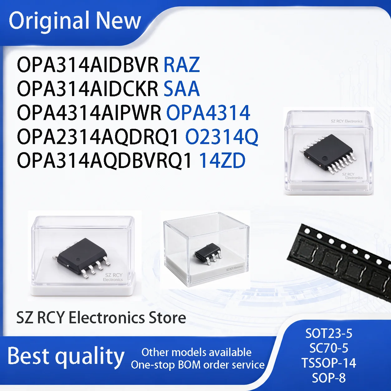 5-30PC OPA314AIDBVR RAZ OPA314AIDCKR SAA OPA4314AIPWR OPA4314 OPA2314AQDRQ1 O2314Q OPA314AQDBVRQ1 14ZD OPA314AI OPA314AQ IC chip