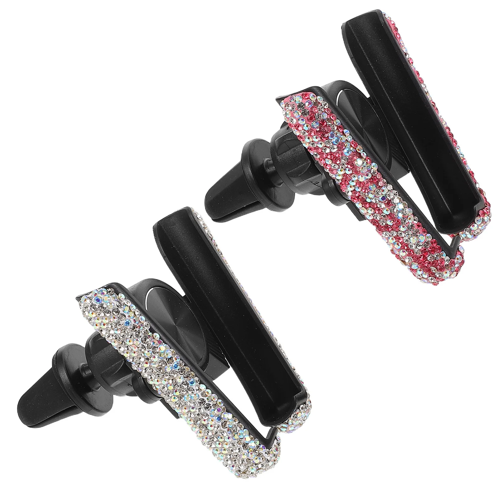 

2Pcs Car Phone Holder Universal Air Vent Clip Stable Grip Mobile Navigation Phone Stand Car Navigation Support Holder