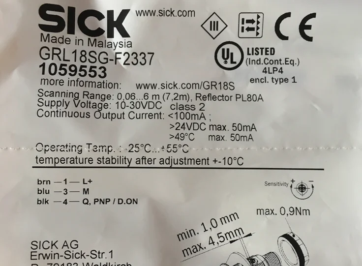 

** 1PC NEW SICK GRL18SG-F2337 free shipping