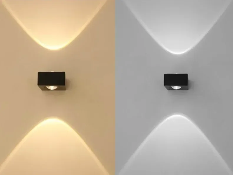 up and down side lighting 6w led wall lamp modern compact size two ways lighting waterproof outdoor led wall lights sconce