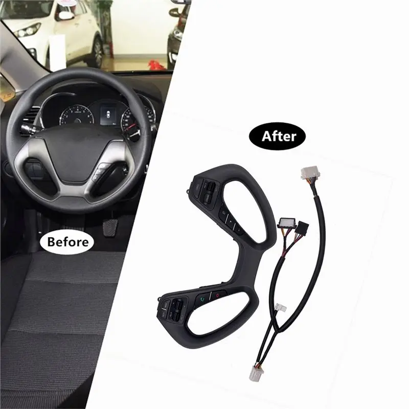 For Kia K3 Steering Wheel Button Installation Part Number 96700-B5000 For Cruise Control System-N29R