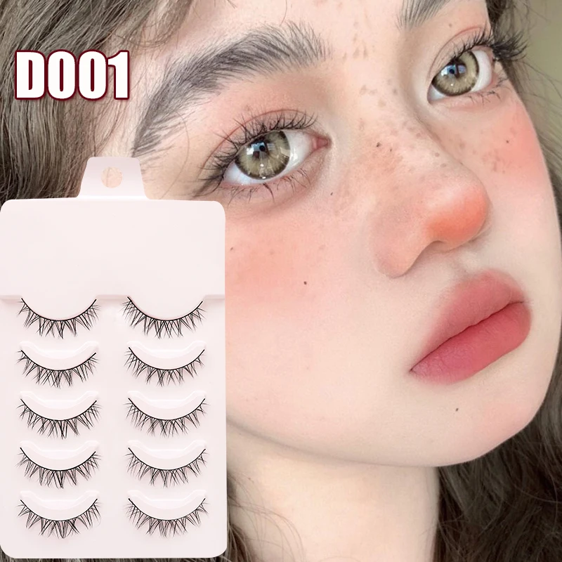 Hot Manga Wimpern Natürlich Cosplay Falsche Wimpern 5 paar Gefälschte Wimpern Koreanische Mode Anime Wimpern Kostenloser Versand Make-Up Natürliche Wimpern – Detail 3