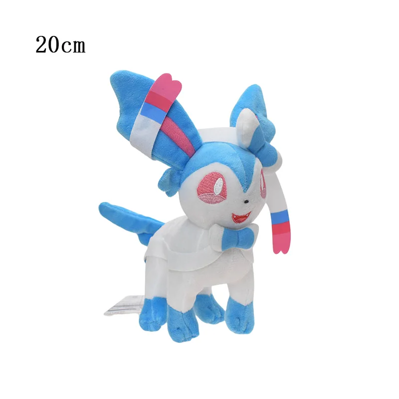 11-20cm Pokemon Eeveelution Plush Stuffed Toys Eevee Umbreon Vaporeon Cartoon Figures Keychain Pendant Dolls Baby Birthday Gifts