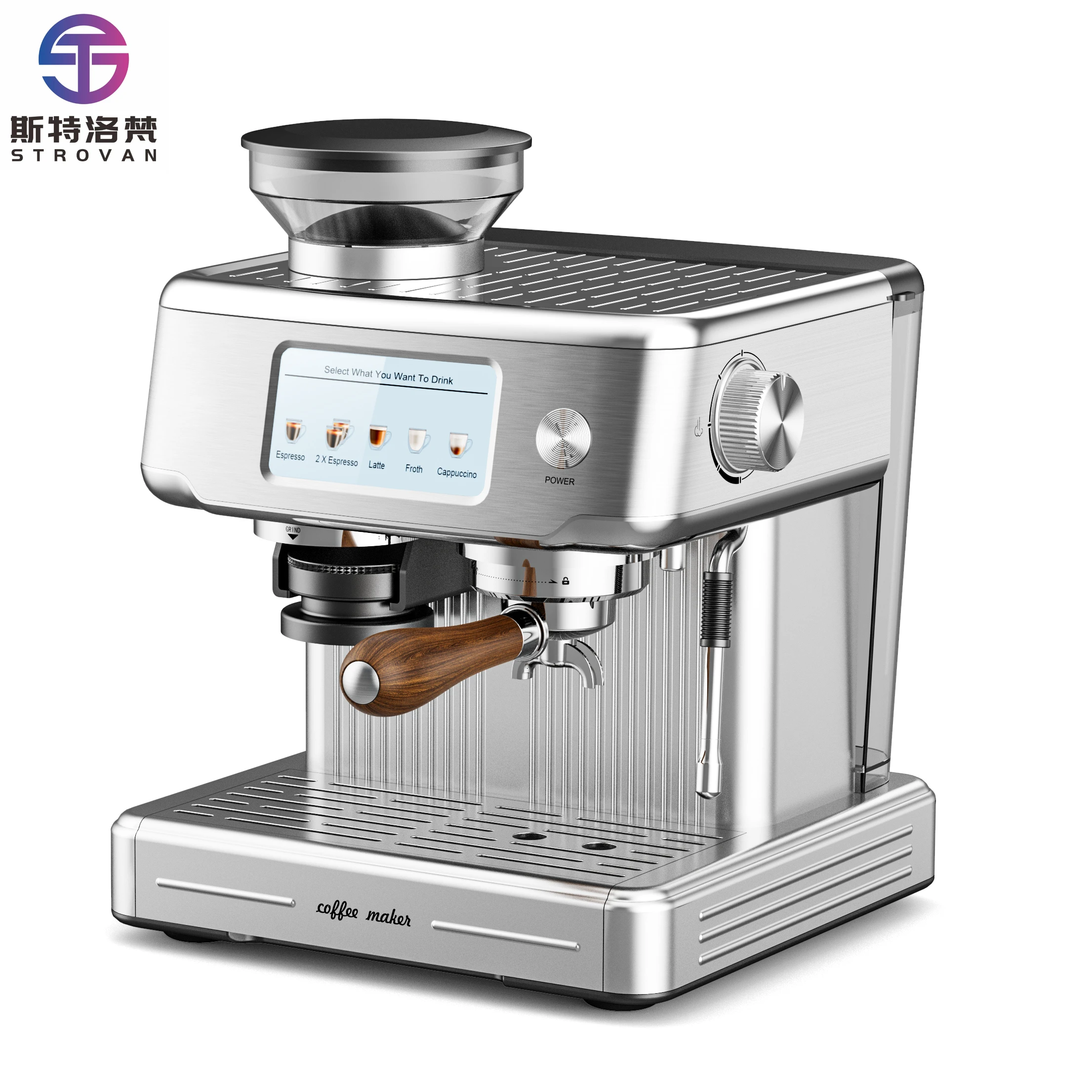 

STLF Touch Screen Super Automatic Espresso Machine - 1/2/3 Group Heads, Commercial Grade