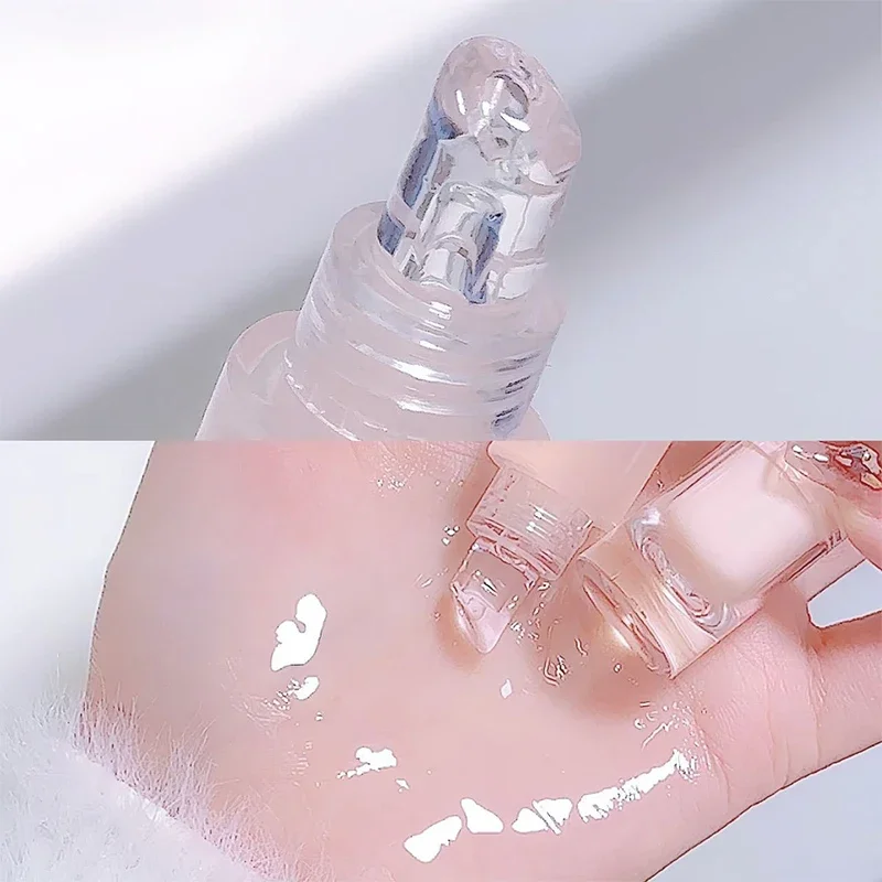 Brillo de labios de gelatina para mujer, brillo de labios duradero, hidratante, aceite de labios transparente, espejo de luz de agua, lápiz labial líquido, Cosméticos de maquillaje