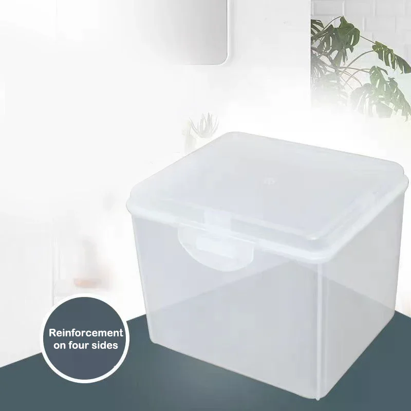 Flip Storage Box Transparent Desktop Storage Box LED Headlight Packaging Box Wearing Headlight Plastic Box