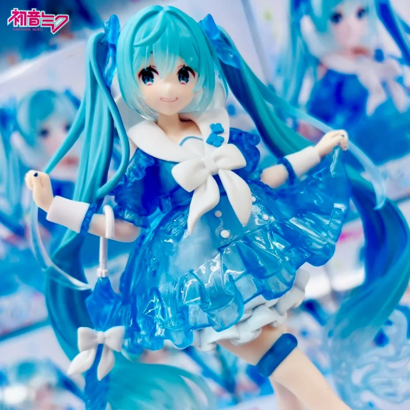 フユウ-在庫あり-初音ミク-ボーカロイド-トリオ-トライ・イット・レイン・ダンス-プライズフィギュア-アニメコレクタブルモデル-デスクトップデコレーション-アニメおもちゃ