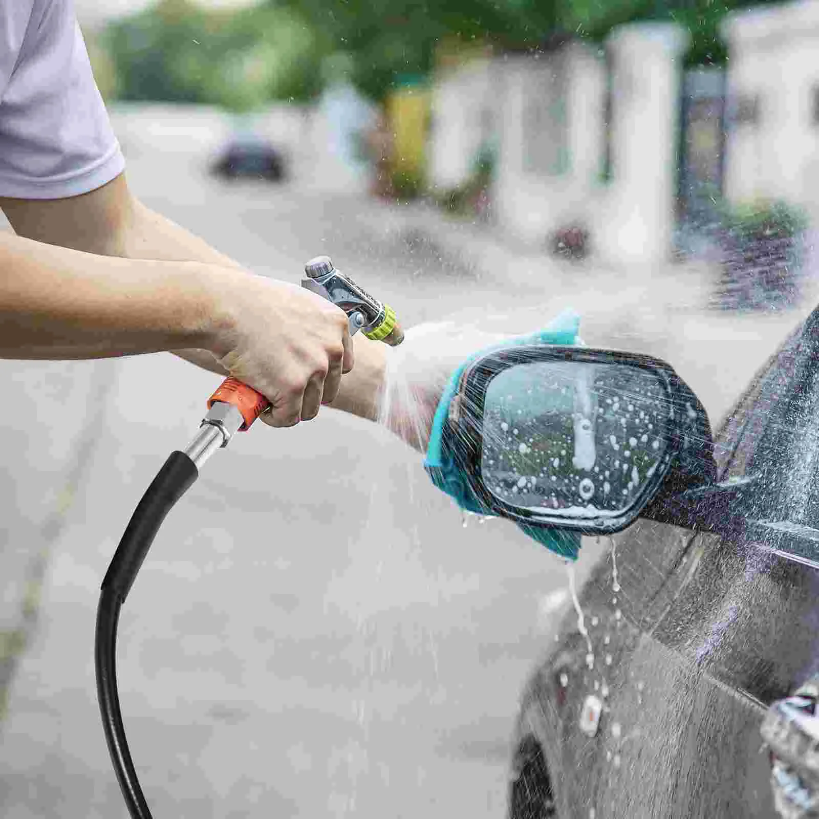 Pulverizador de bico de mangueira elétrica para lavadora de pressão de 8 M alto para tubo de água de extensão de energia