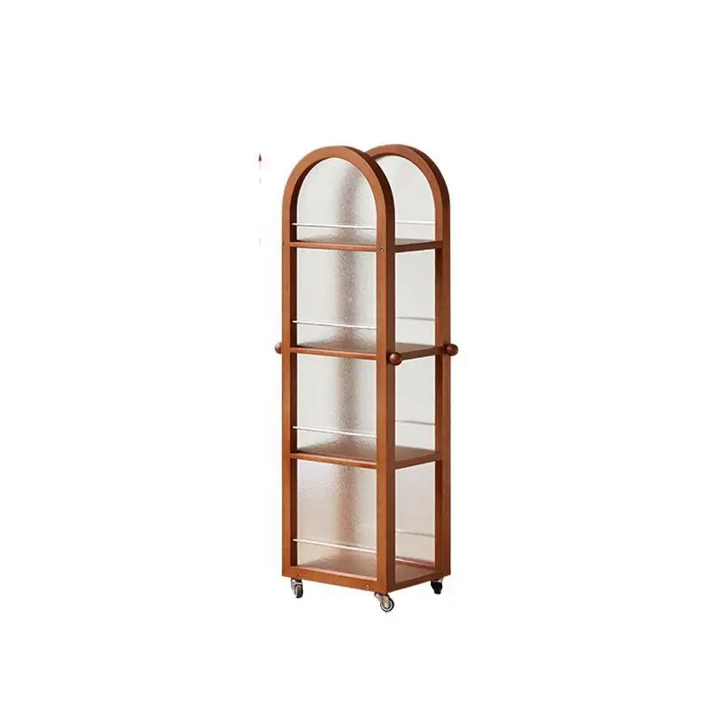 

Retro style shelves, living room home study floor-to-ceiling multi-layer bookshelves