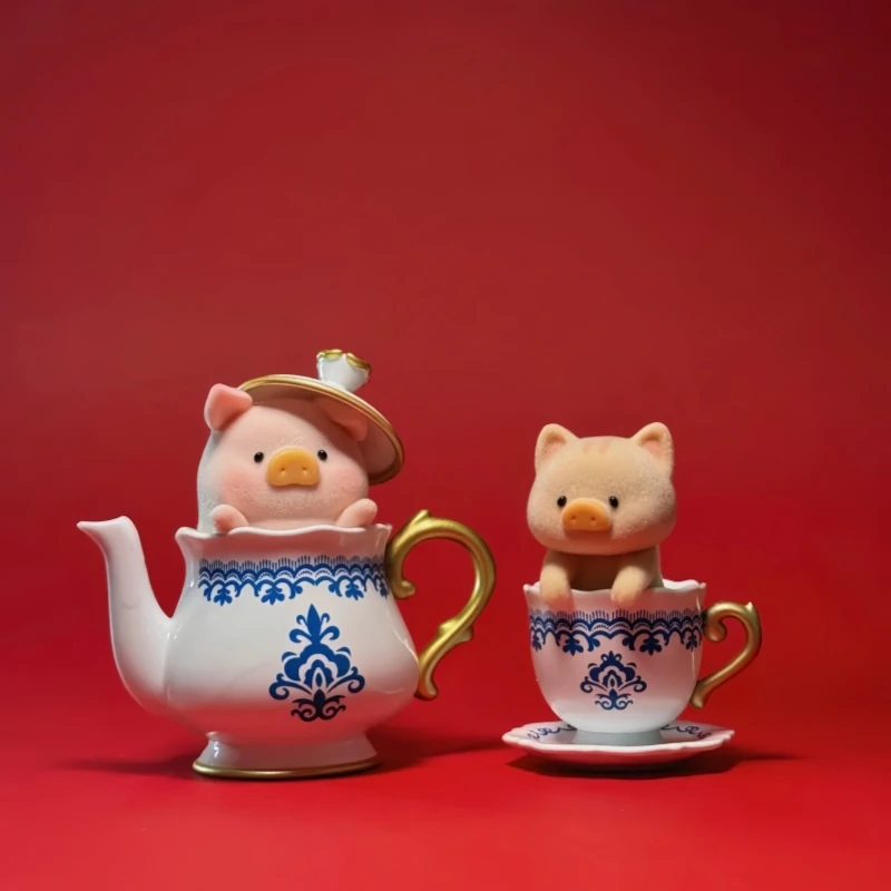 In Stock LuLu Pig Five-star Restaurant Series Blind Box Cute Pig Anime Figure Surprise Bag Model Action Figure Toys Xmas Gifts