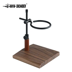 MHW-3BOMBER Adjustable Coffee Drip Station Vintage Pour Over Espresso Dripper Stand Removable Rack and Non-Slip Base Holder