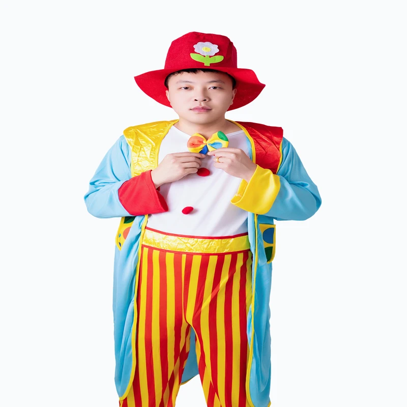 Забавный красочный костюм для ролевых игр, костюм на Хэллоуин, костюм для косплея для взрослых