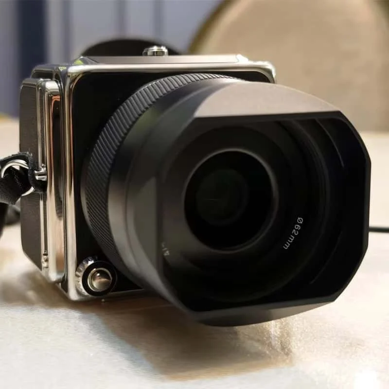 Metalowa kwadratowa osłona obiektywu do Hasselblad XCD F4/45P XCD45PF/4 45mm f/4 z metalową osłonką. — zdjęcie produktu 2