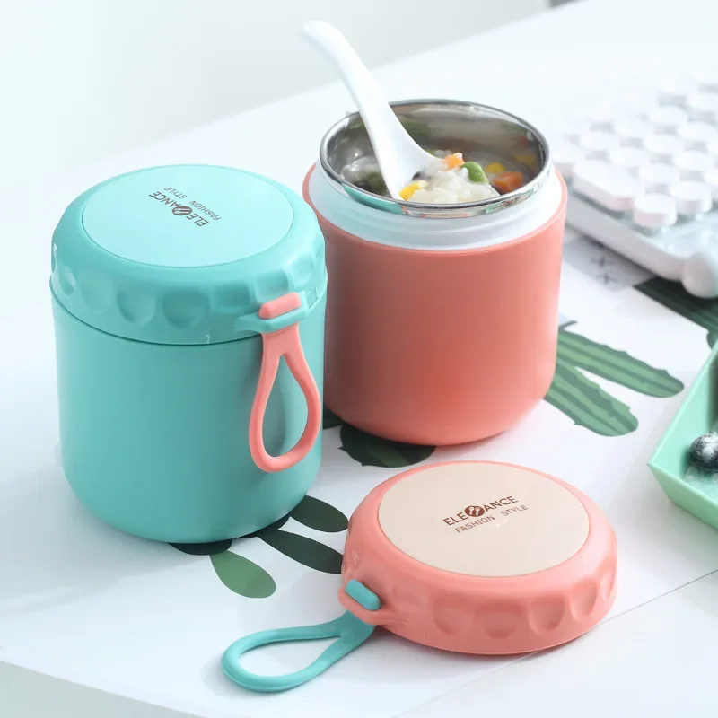 

Insulated Food Thermal Jar Soup Cup Thermos Containers Vacuum Stainless Steel Lunch Box Thermo Keep Hot for School Children