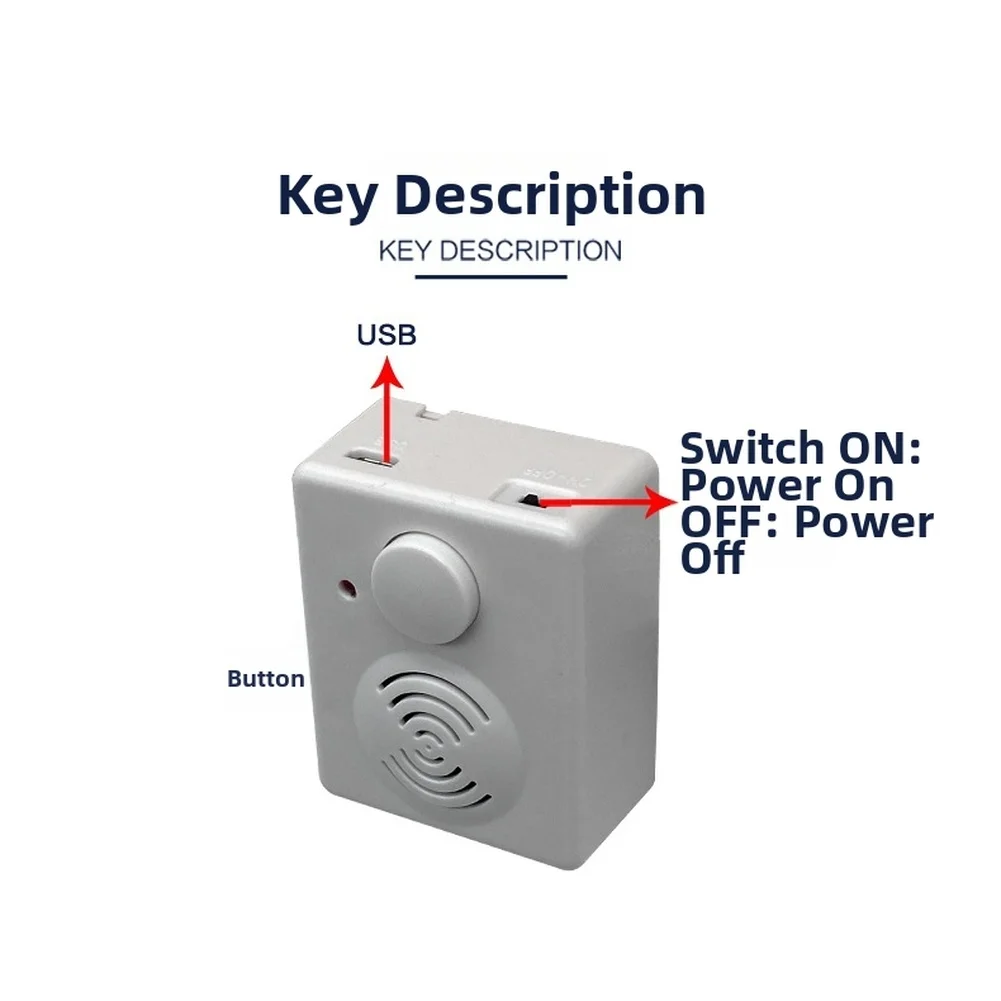 Music Box Module with USB Download Function Button Trigger Adjustable for volume 4/8/16MB Storage for Custom  Music