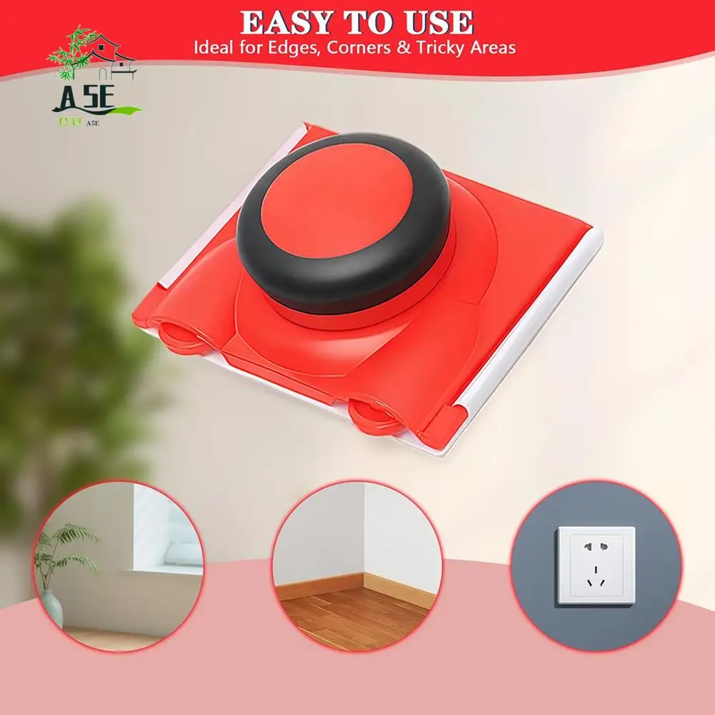 

A05E-Paint Edger Set Cutting In Tools For Painting Walls And Ceilings, Paint Pads Edging Tool With Sponges And Gloves