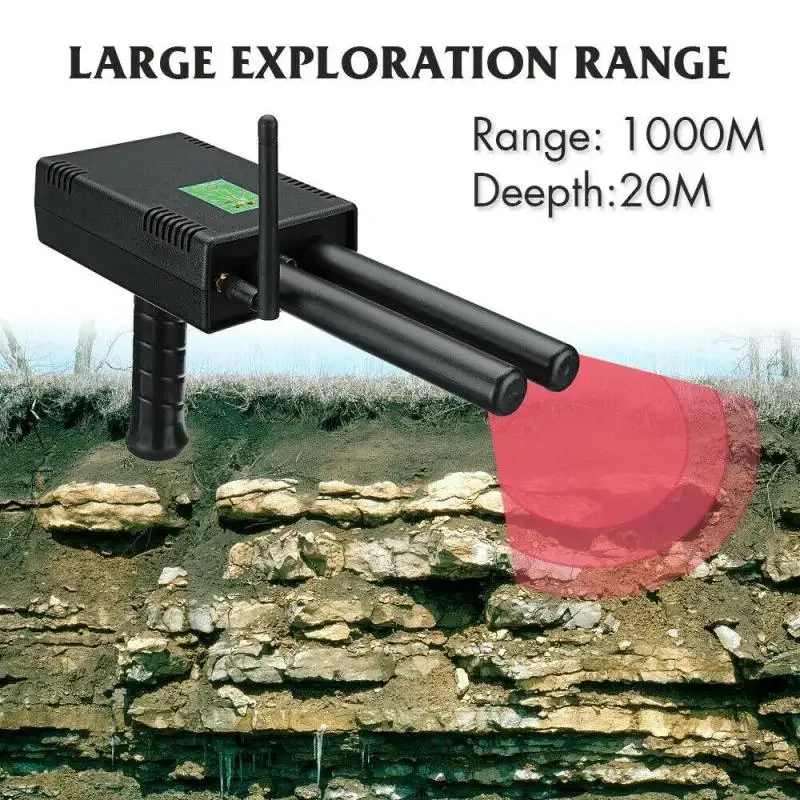 AKS Plus Metal Detector Remote Positioning Circuit Gold Detectors 360-440Hz 20 Portable Underground Meters Detection Depth US/EU